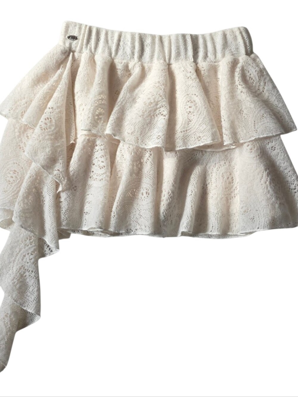 Crank lace stretchy skirt